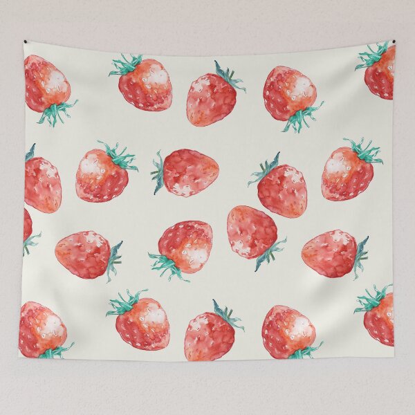 Item preview, Watercolor strawberry theme designed and sold by SpottedPilot.