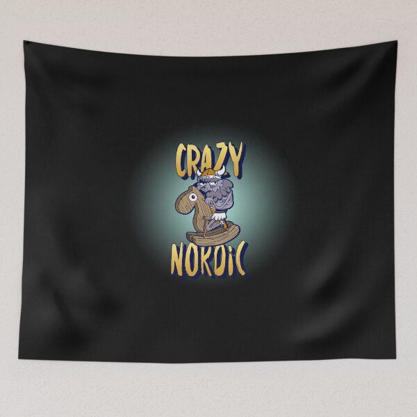 Item preview, Crazy Nordic Viking Cartoon designed and sold by RusticHouse.