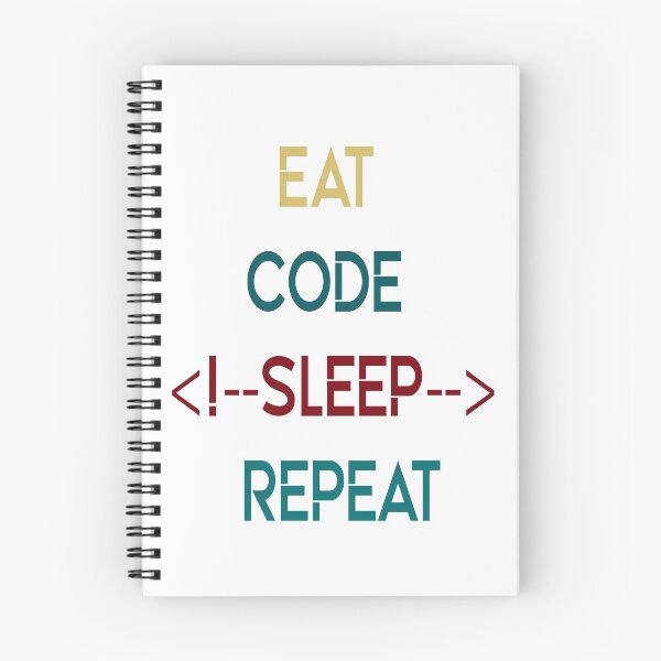 Item preview, Eat Sleep Code Repeat designed and sold by Halia Falih.