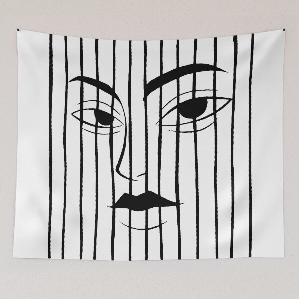 Item preview, The girl's face behind the lines designed and sold by Kama-Kazantip.