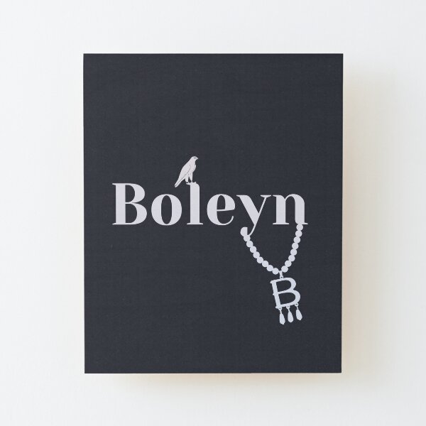 Anne Boleyn necklace falcon Wood Mounted Print