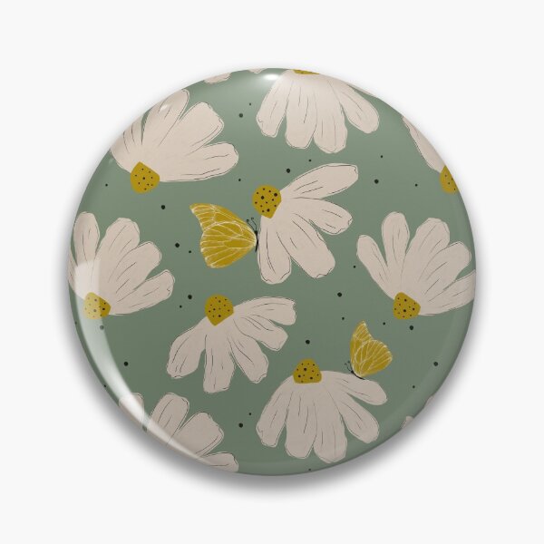 Item preview, Chamomile Butterfly Green  designed and sold by Lidiebug.