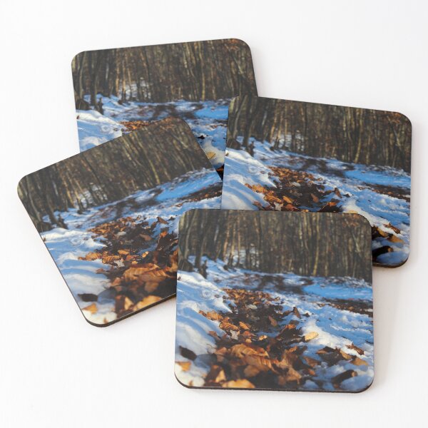 Item preview, Snow and dry leaves left after autumn designed and sold by Mahirov Shop.