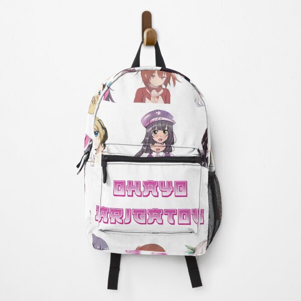 Item preview, six cute anime girls ohayo arigatou designed and sold by Omniodise.