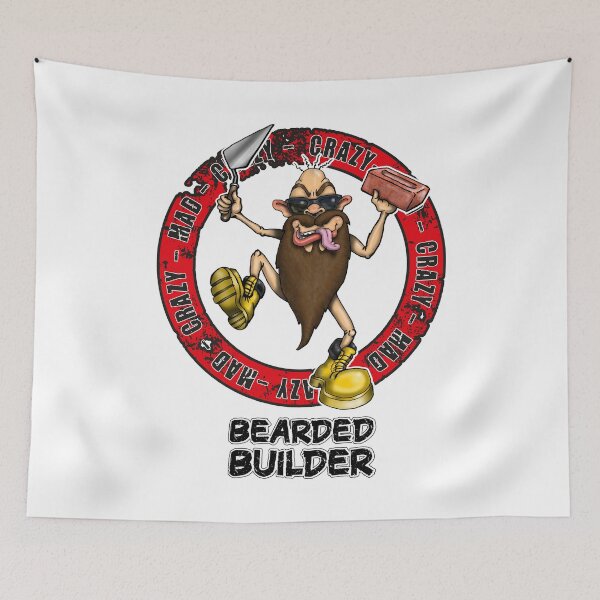 Item preview, Bearded Builder Funny Hardhat designed and sold by Status71.