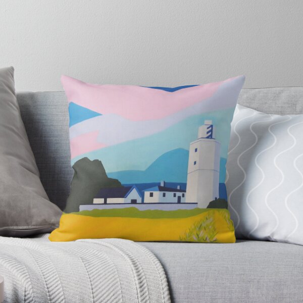 North Foreland Lighthouse Throw Pillow