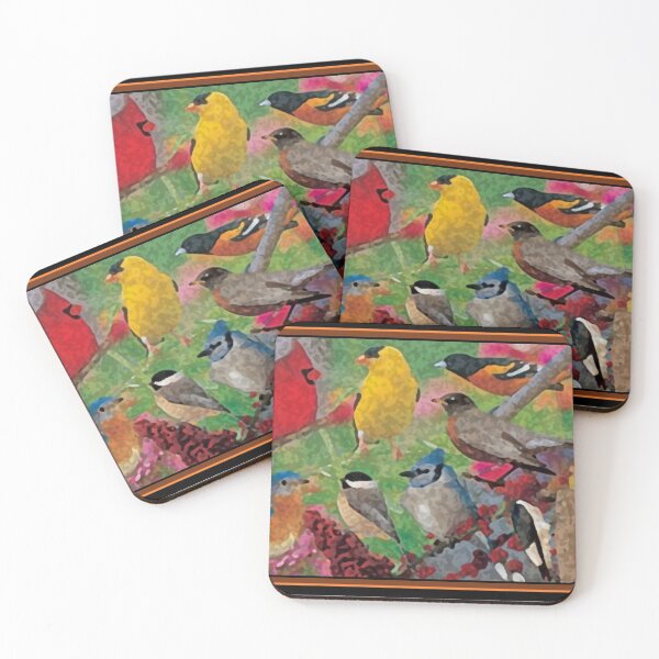 Item preview, BACKYARD BIRDS PAINTING designed and sold by THE AMERICAN TEEVANGELIST.