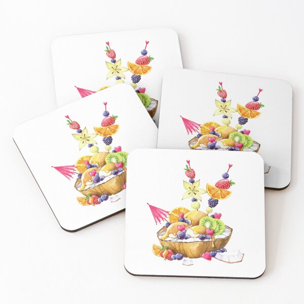 Item preview, watercolor tropical fruits desert designed and sold by TatianaKa.