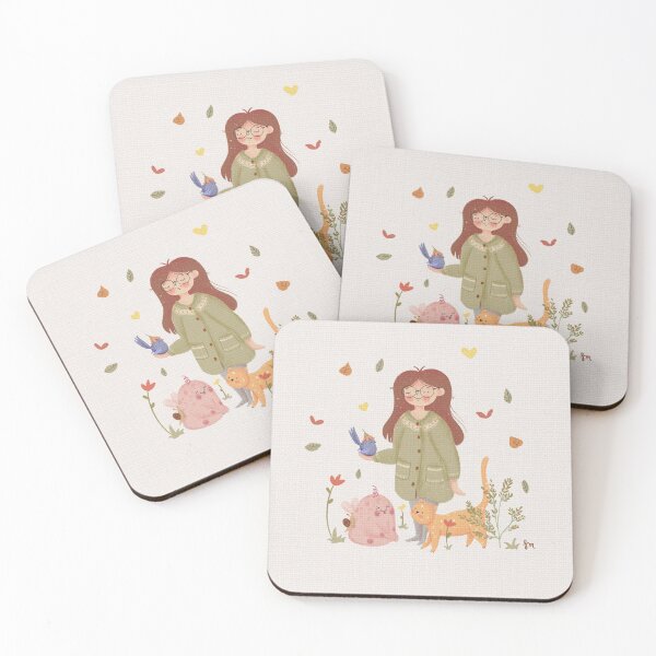 Item preview, A Girl and Her Friends designed and sold by SaturnflyArt.