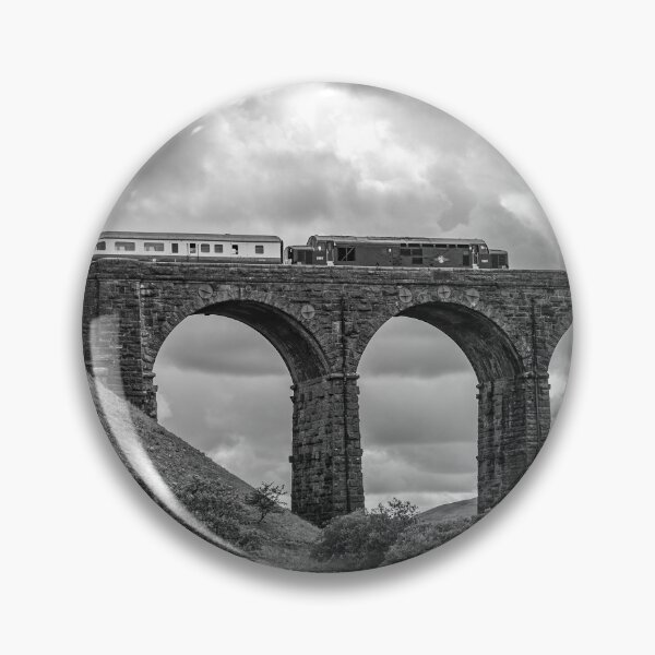Item preview, Train Travelling Across The Ribblehead Viaduct, Yorkshire designed and sold by GeraldineCurtis.