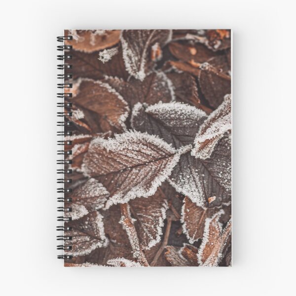 Item preview, Fallen brown Autumn leaves covered with frost and ice. Leaves filling the frame designed and sold by macroviewpoint.