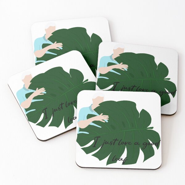 Item preview, David Attenborough and a Leaf Quote designed and sold by FreeOrca.