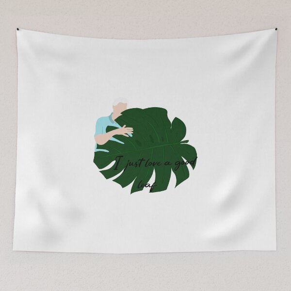 Item preview, David Attenborough and a Leaf Quote designed and sold by FreeOrca.