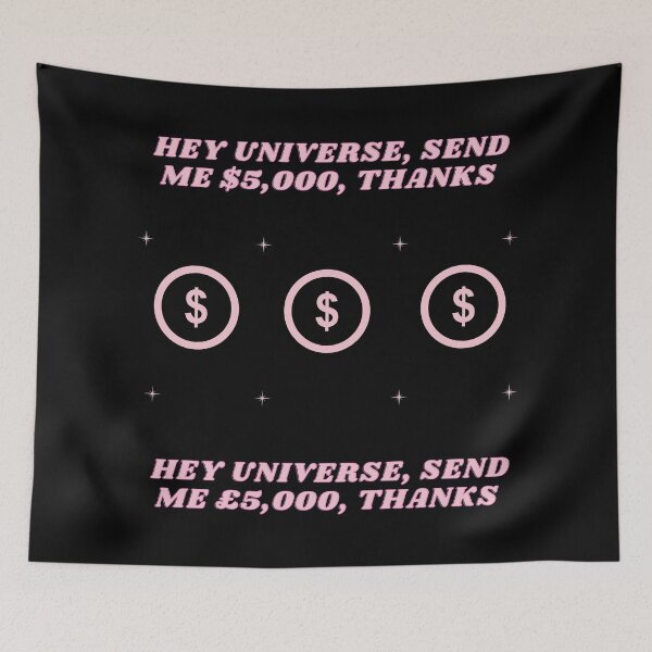 Item preview, Hey Universe, send me $5,000, thanks. Manifest Money fast with the Law Of Atrraction designed and sold by Highon444.