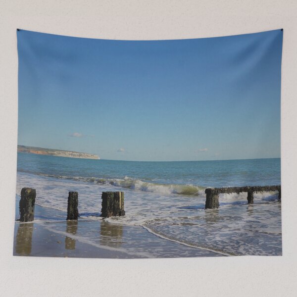 Item preview, Wave Break on Shanklin designed and sold by PowderLanePress.