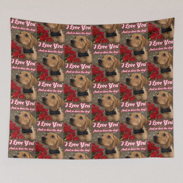 Item preview, I Love You and so does the dog - Labrador  designed and sold by DexterFRL.