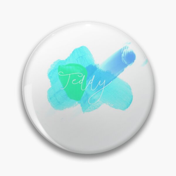 Item preview, Teddy ~ blue and white personalised baby/ kids designed and sold by K Strachan.