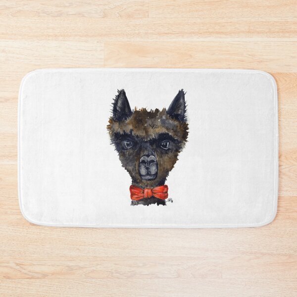 Item preview, Hipster Alpaca with Bowtie designed and sold by sarahvogelart.