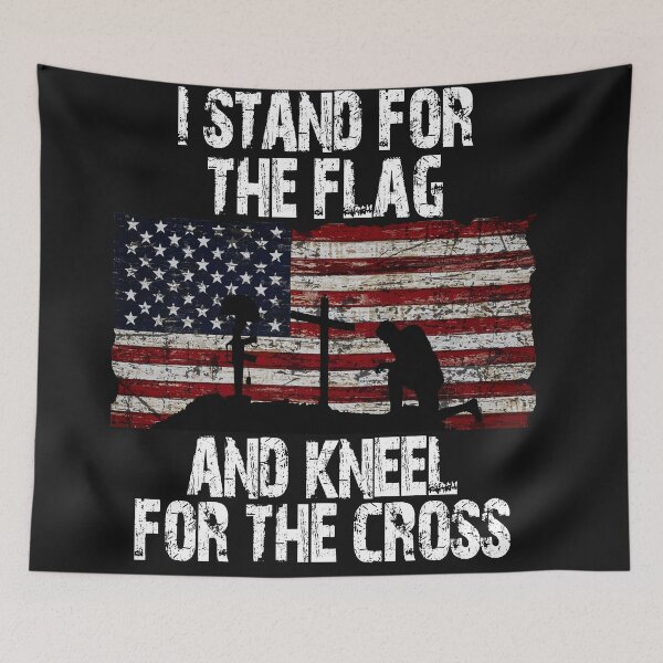 Item preview, I stand for the Flag and Kneel for the cross designed and sold by Crystalsgraphix.