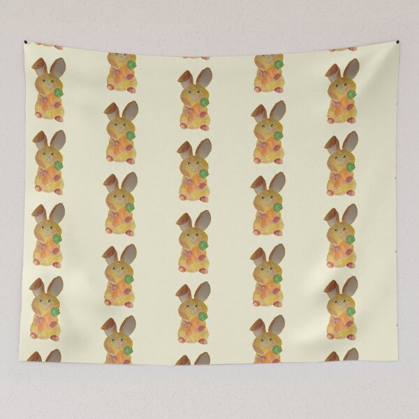 Item preview, Cute watercolor easter bunny pink orange bunny very cute watercolour rabbit Cute Bunny Rabbit Loaf designed and sold by WatercolorFun.