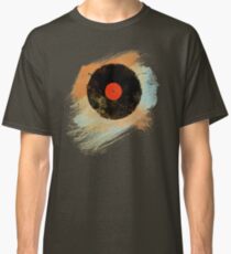 Vinyl Record Retro T-Shirt - Vinyl Records Modern Grunge Design Classic T-Shirt