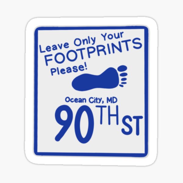 "OCMD beach sign" Sticker for Sale by kicksbyak Redbubble