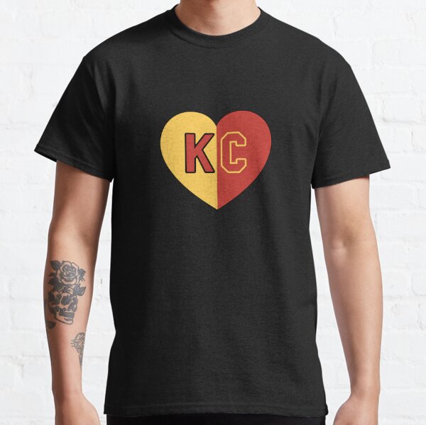 Chiefs Shirt KC Chiefs Heart Love Shirt Chiefs T Shirt Love Heart Chiefs T- Shirt - Trendingnowe