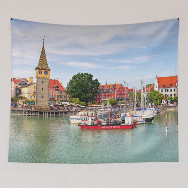 Item preview, Lindau harbor at springtime, Bavaria, Germany designed and sold by Travelways.