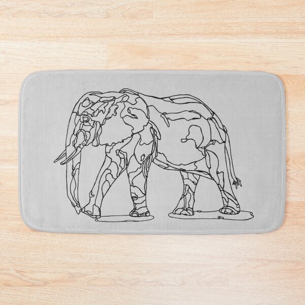 Item preview, big wise africa elephant mamal line art designed and sold by The Red Shop.