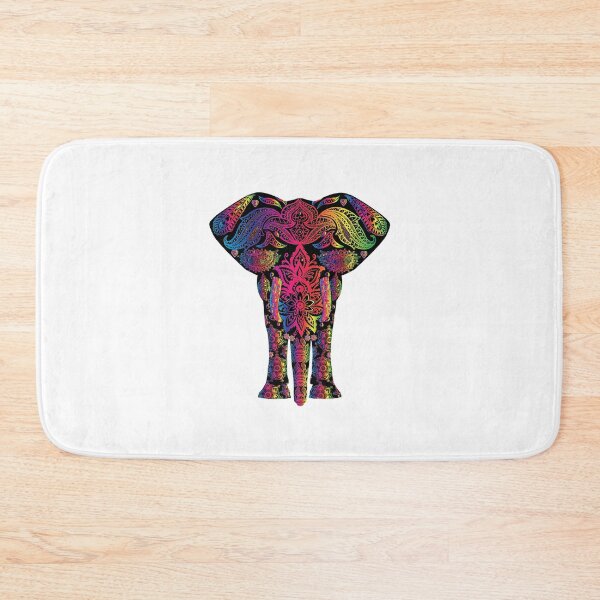 Item preview, Colored Neon Elephant Trim Motifs designed and sold by Opal Print.