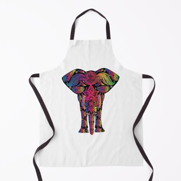 Item preview, Colored Neon Elephant Trim Motifs designed and sold by Opal Print.