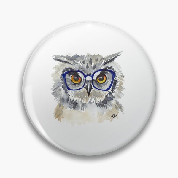 Item preview, Hipster Owl designed and sold by sarahvogelart.