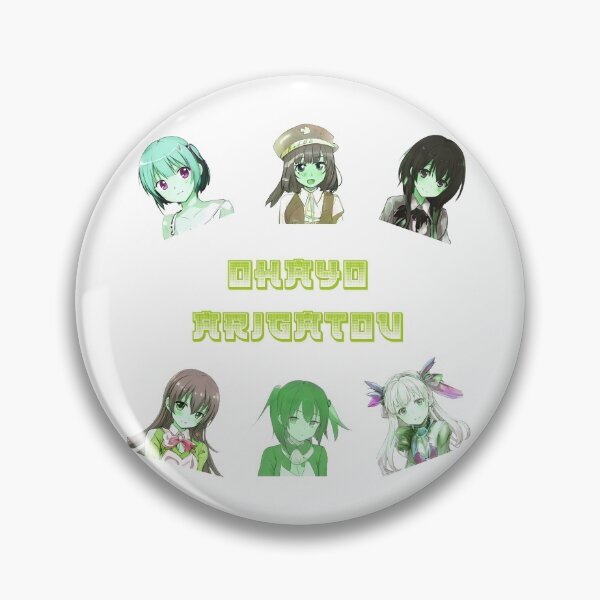 Item preview, six cute zombie anime girls ohayo arigatou designed and sold by Omniodise.