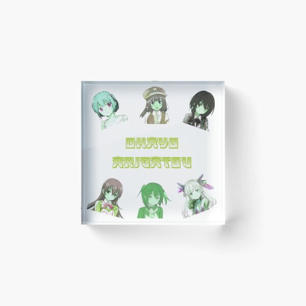 Item preview, six cute zombie anime girls ohayo arigatou designed and sold by Omniodise.