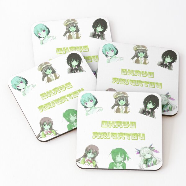 Item preview, six cute zombie anime girls ohayo arigatou designed and sold by Omniodise.