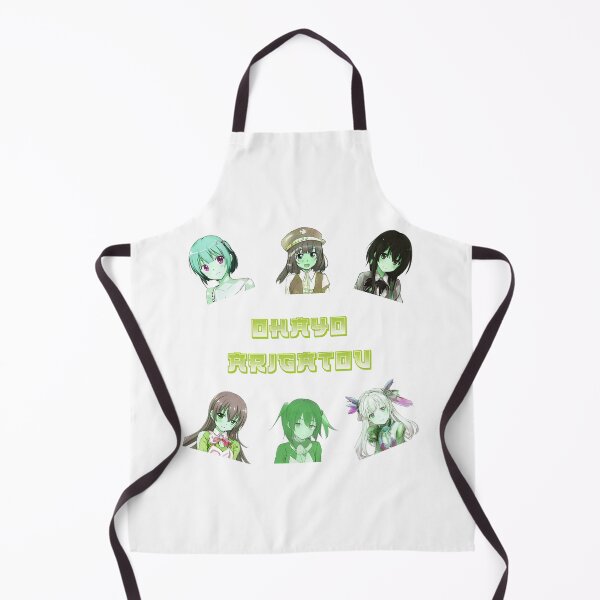 Item preview, six cute zombie anime girls ohayo arigatou designed and sold by Omniodise.