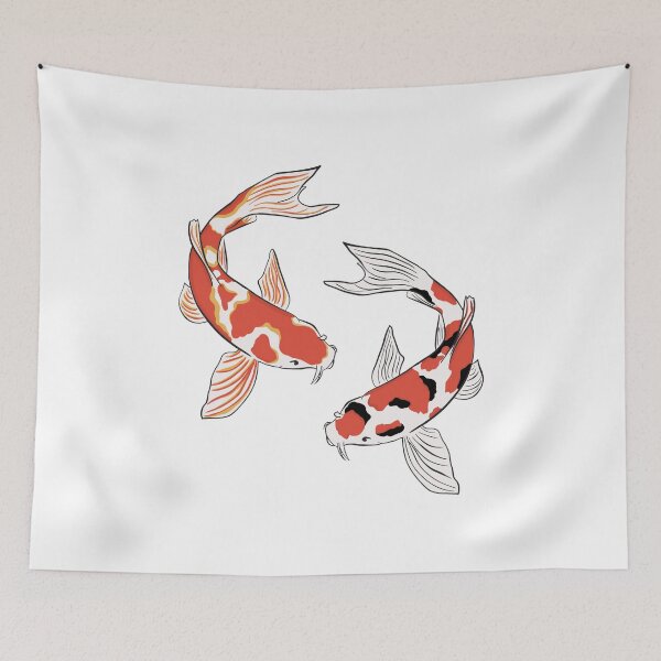 Item preview, Koi Fish Red & Gold and Red & Black designed and sold by muffinstandd.