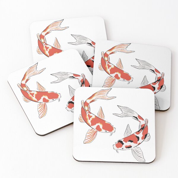 Item preview, Koi Fish Red & Gold and Red & Black designed and sold by muffinstandd.