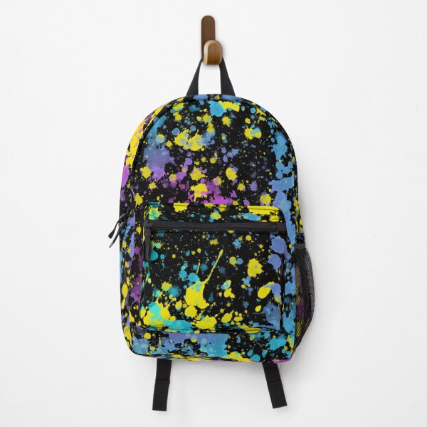 Item preview, Yellow primary splatter with black background designed and sold by magicbyrc.
