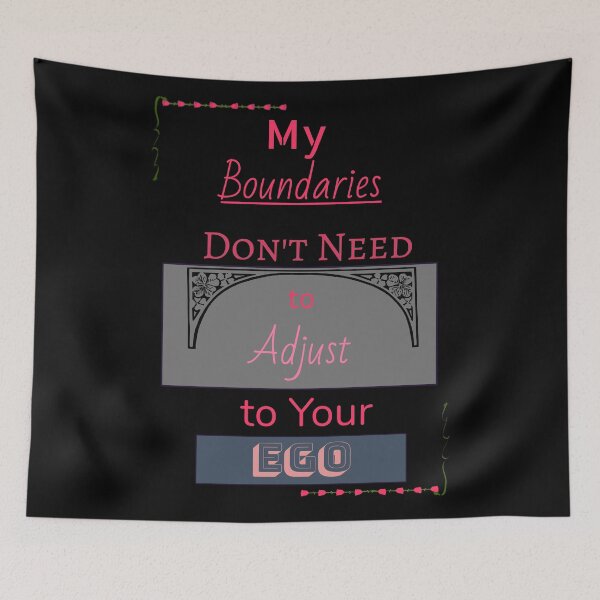 Item preview, Boundaries vs. Ego Reminder designed and sold by GladBlackLamb.