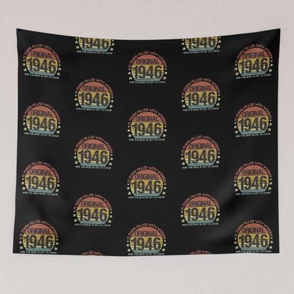 Item preview, Retro 75th Birthday Gift for Men and Women Born in 1946| 75 Years Filled with Wonder And The Best is Yet to Come designed and sold by InkItStudio.