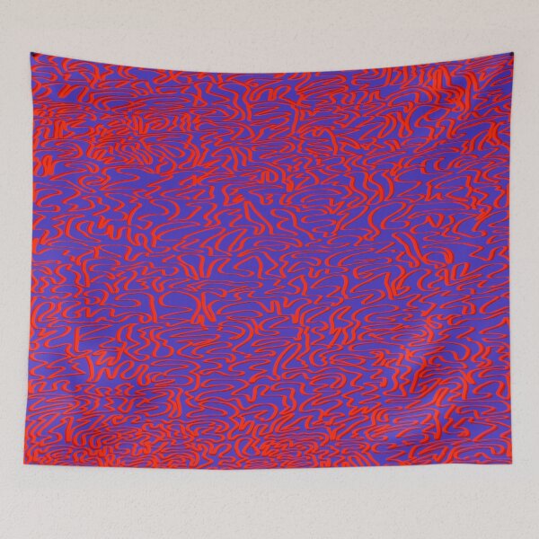Item preview, ribbon, red on blue designed and sold by dnparker.