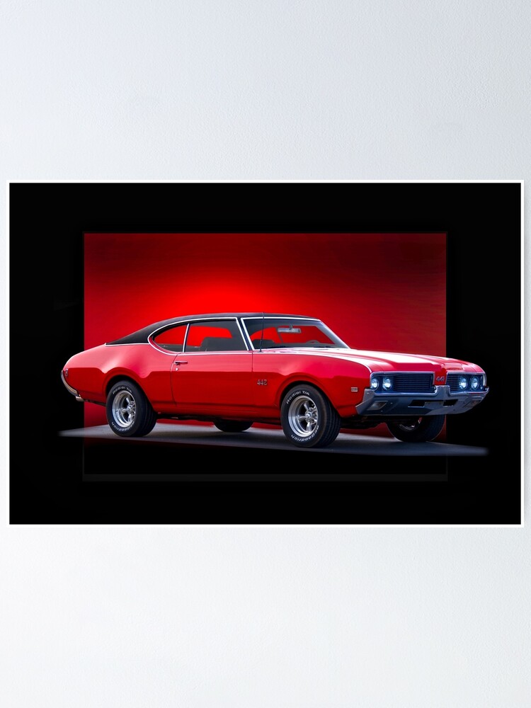 1969 Oldsmobile 442 Poster By Davekoontz Redbubble