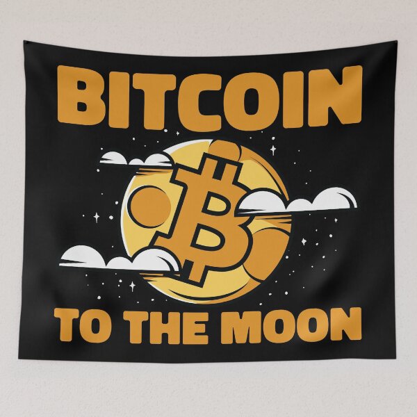 Artikelvorschau, Bitcoin zum Mond entworfen und verkauft von arrowroses.
