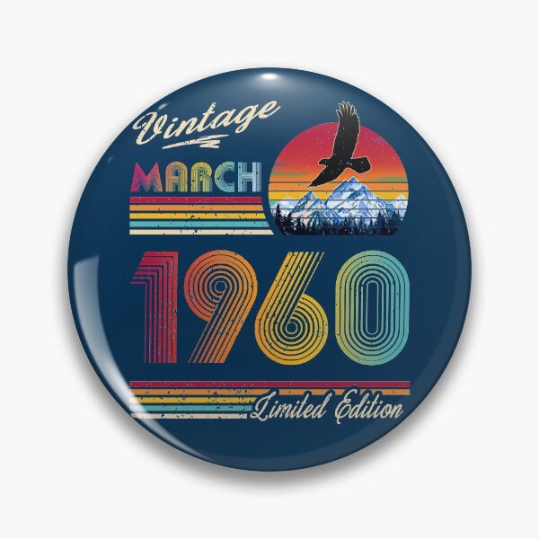 Item preview, March 1960 Birthday designed and sold by GreenSplash.