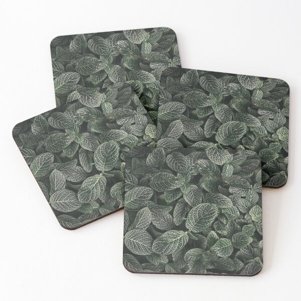 Item preview, Dark green macro with leaves filling the frame. White veins on the leaves designed and sold by macroviewpoint.