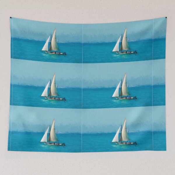 Item preview, Sailingboat on the blue sea designed and sold by marina63.