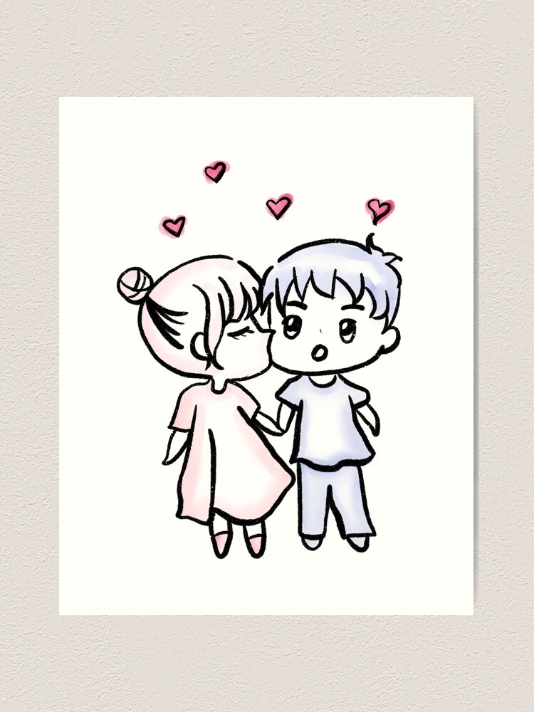 Cute Love Couple Drawing Ep 2 - step by step for beginners on Valentine's  Day Drawing - YouTube