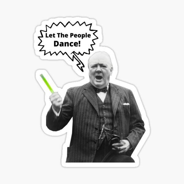 Item preview, Churchill | Let The People Dance designed and sold by AcidTed.