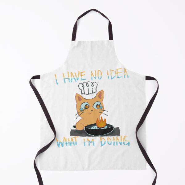 Item preview, Confused cooking cat designed and sold by RandasDoodles.